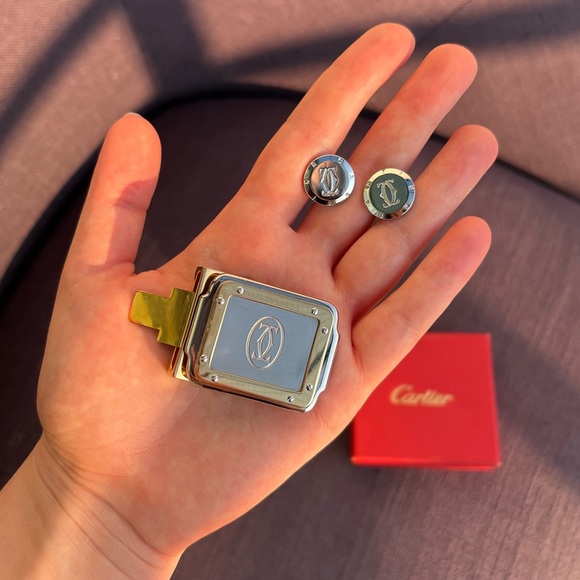 Cartier Other - Cartier buckle for belt and cufflinks authentic vintage